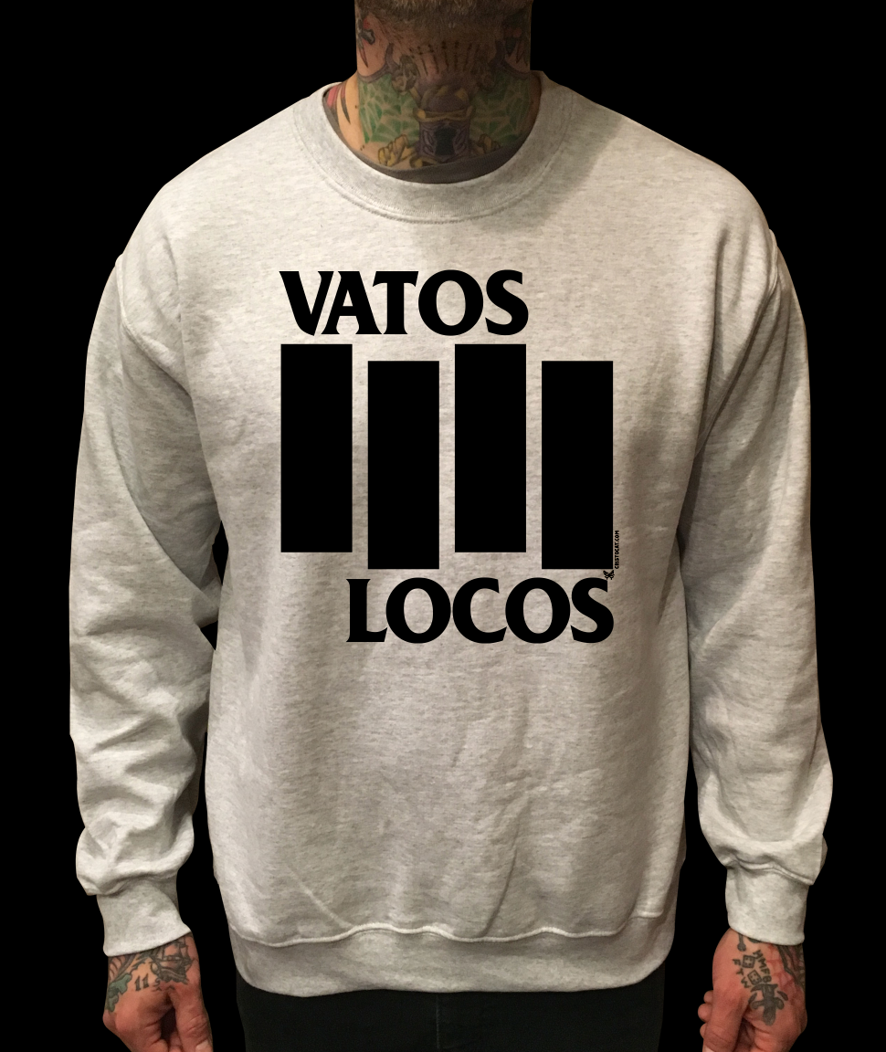 VL FLAG GREY CREWNECK SWEATER