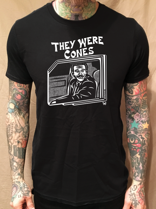 THEY WERE CONES BLACK TEE