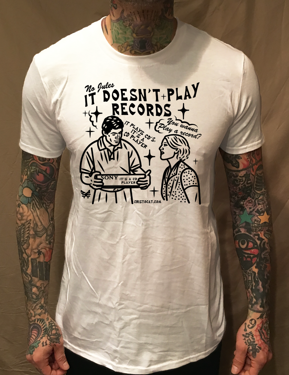 CD PLAYER WHITE TEE