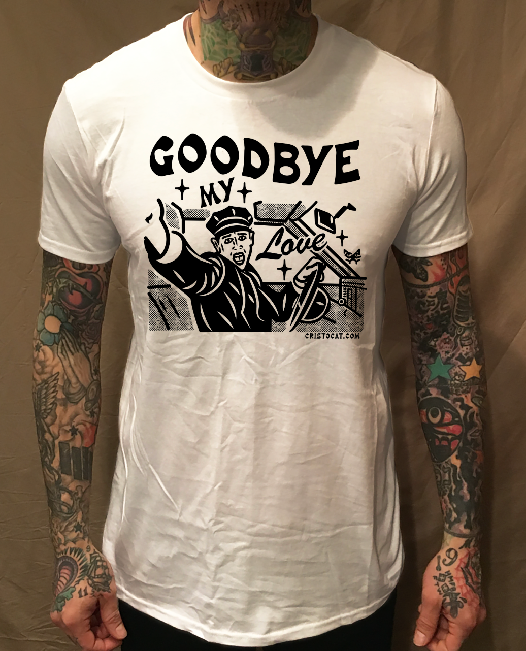 GOODBYE MY LOVE WHITE TEE