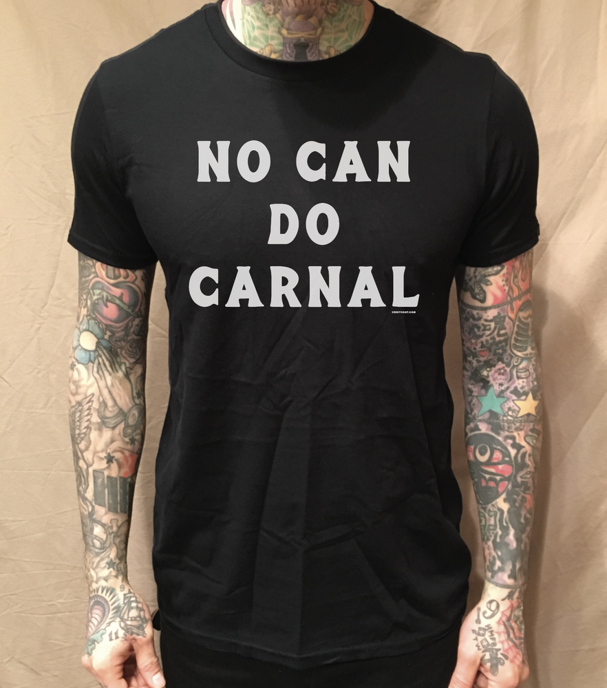 NO CAN DO CARNAL BLACK TEE - cristocatofficial