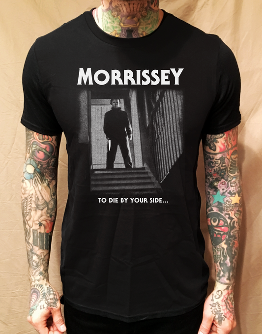 HALLOWEEN MYERS MORRISSEY TO DIE BY YOUR SIDE BLACK TEE