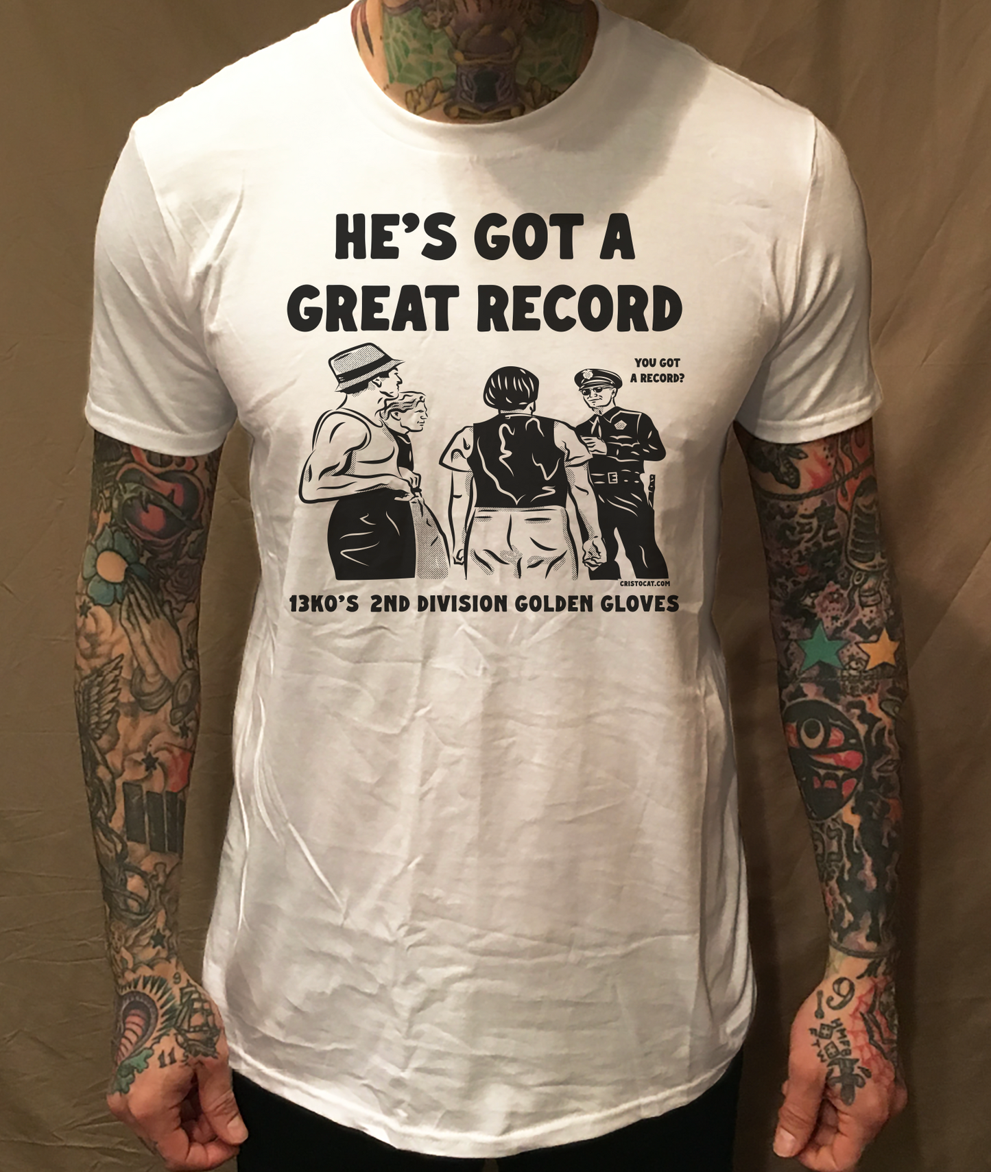 GOT A GREAT RECORD WHITE TEE