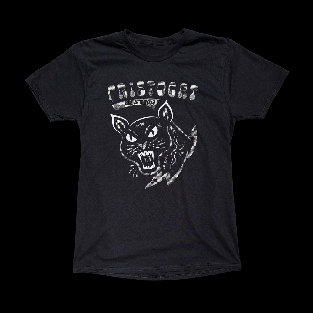 CRISTOCAT PANTHER  BLACK TEE - cristocatofficial